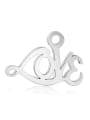 thumb Stainless steel Letter Charm Height : 14 mm , Width: 9 mm 0