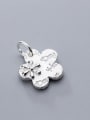 thumb 925 Sterling Silver Flower Charm Height : 13.5 mm , Width: 13.5 mm 1