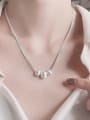 thumb 925 Sterling Silver Round Minimalist Necklace 1