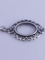 thumb 925 Sterling Silver Round Oval Pendant Setting Stone size: 11*16mm 0