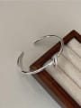 thumb 925 Sterling Silver Irregular Vintage Bangle 0