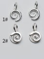 thumb 925 Sterling Silver Charm Height : 11 mm , Width: 9 mm 0