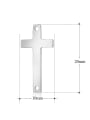 thumb Stainless steel Cross Charm Height : 10 mm , Width: 20 mm 1