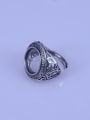 thumb 925 Sterling Silver Round Ring Setting Stone size: 14*14mm 1