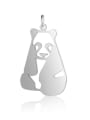 thumb Stainless steel Gold Plated Panda Charm Height : 20 mm , Width: 32 mm 1