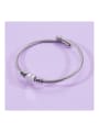 thumb Stainless steel Heart Trend Cuff Bangle 0