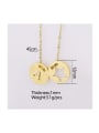 thumb Stainless steel Letter Trend Initials Necklace 2