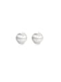 thumb 925 Sterling Silver Round  Ball Minimalist Stud Earring 3