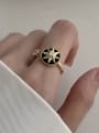 thumb 925 Sterling Silver Cubic Zirconia Star Vintage Band Ring 1