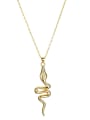 thumb 925 Sterling Silver Snake Minimalist Necklace 0