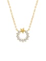 thumb 925 Sterling Silver Cubic Zirconia Star Dainty Necklace 0