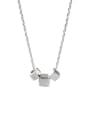 thumb 925 Sterling Silver Square Minimalist Necklace 4