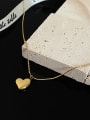 thumb Titanium Steel Heart Minimalist Necklace 2