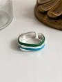 thumb 925 Sterling Silver Enamel Trend Band Ring 0