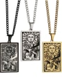 thumb The Sun's Tarot hip hop stainless steel titanium steel necklace 0