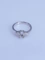 thumb 925 Sterling Silver 18K White Gold Plated Round Ring Setting Stone size: 5*7mm 0