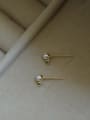 thumb 925 Sterling Silver Cubic Zirconia Geometric Dainty Stud Earring 2