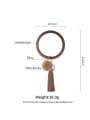 thumb Alloy Tassel Mink-like fur Leather Hand ring/Key Chain 3