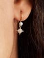 thumb 925 Sterling Silver Cubic Zirconia Star Dainty Hook Earring 1