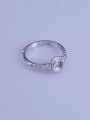 thumb 925 Sterling Silver 18K White Gold Plated Round Ring Setting Stone size: 5*5mm 2