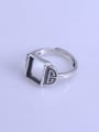 thumb 925 Sterling Silver Geometric Ring Setting Stone size: 8*10mm 1