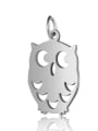 thumb Stainless steel Owl Charm Height :13.5mm , Width: 24 mm 1