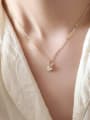 thumb 925 Sterling Silver Imitation Pearl Minimalist Necklace 2