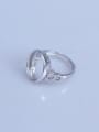 thumb 925 Sterling Silver 18K White Gold Plated Oval Ring Setting Stone size: 12*14mm 1