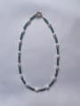 thumb Titanium Steel Freshwater Pearl Geometric Vintage Beaded Necklace 0