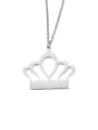 thumb Stainless steel Crown Minimalist Necklace 0