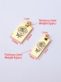 thumb Stainless Steel Laser Lettering Flower Single Hole Diy Jewelry Accessories 4