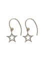 thumb 925 Sterling Silver Cubic Zirconia Star Trend Hook Earring 2