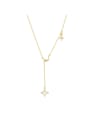 thumb 925 Sterling Silver Shell Star Minimalist Lariat Necklace 0