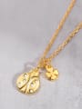 thumb 925 Sterling Silver Cubic Zirconia Clover Vintage Necklace 2