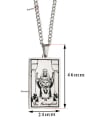 thumb The Hierophant's Tarot hip hop stainless steel titanium steel necklace 1