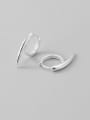 thumb 925 Sterling Silver Smooth Simple Pointed Tail Ear Ring 3