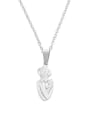 thumb Stainless steel mother baby Trend Necklace 0