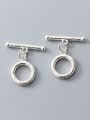 thumb 925 Sterling Silver Toggle Clasp T Height: 25mm, O Width: 14mm 0