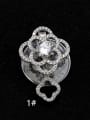 thumb 925 Sterling Silver Water Drop Flower Magnetic Clasp 1