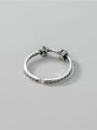 thumb 925 Sterling Silver  Vintage Knotted Chain Band Ring 2