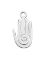thumb Stainless steel Hand Charm Height : 8 mm , Width: 15 mm 0