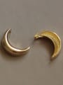 thumb 925 Sterling Silver Gold Moon Minimalist Necklace 2