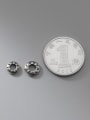 thumb S925 plain silver old 6-7mm gasket printing pattern spacer beads 2