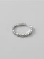 thumb 925 Sterling Silver Cloud Vintage Band Ring 2