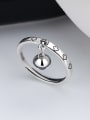 thumb 925 Sterling Silver Vintage Delicate Ball Band Ring 2