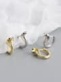 thumb 925 Sterling Silver Cubic Zirconia Snake Hip Hop Stud Earring 1