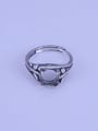 thumb 925 Sterling Silver Geometric Ring Setting Stone size: 8*8mm 0