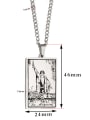 thumb The Magician's Tarot hip hop stainless steel titanium steel necklace 1
