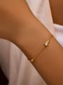 thumb 925 Sterling Silver Cubic Zirconia Geometric Dainty Adjustable Bracelet 1