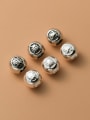 thumb 925 Sterling Silver Message Vintage Beads 1